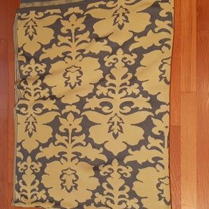 Yellow&Gray throw/blanket.
